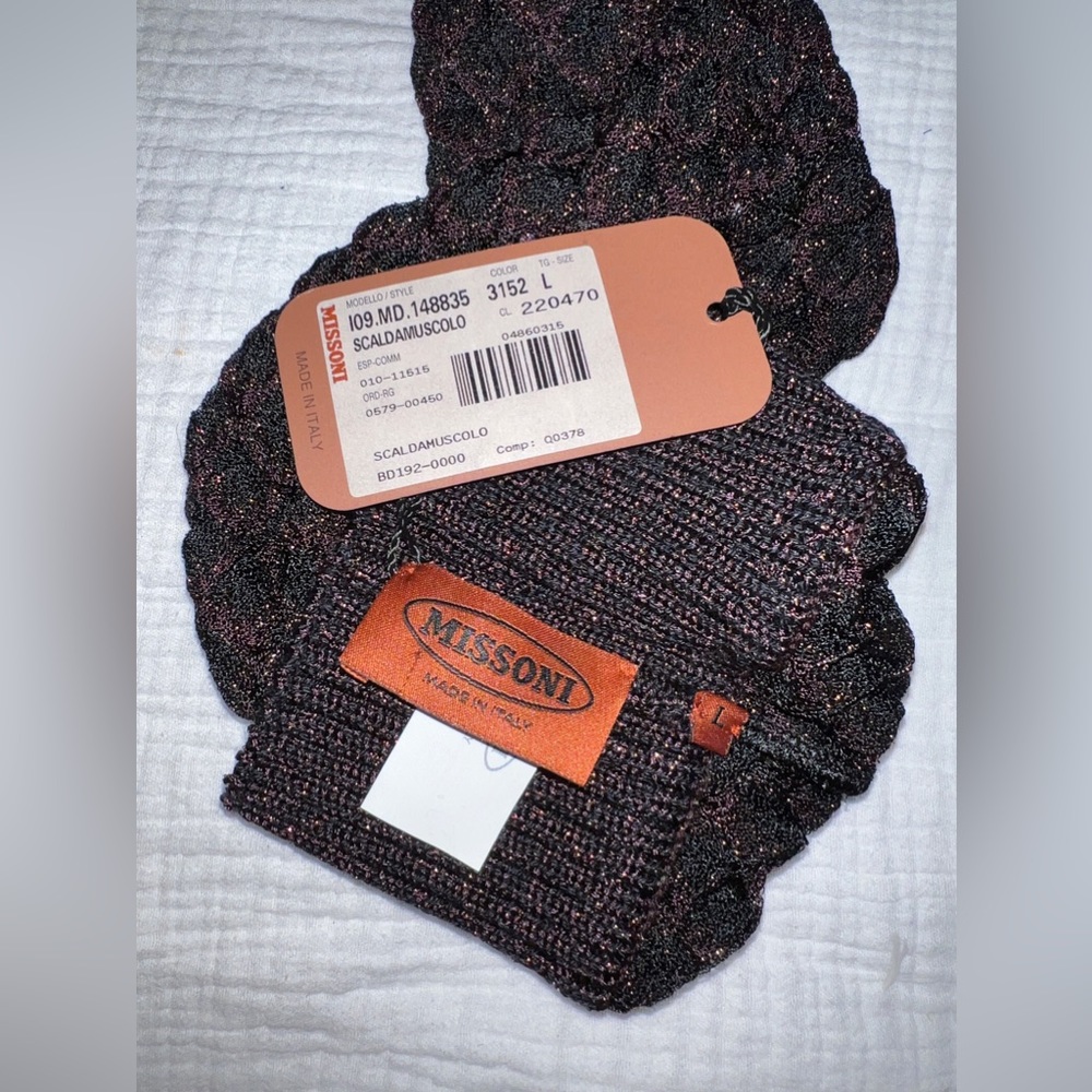 Missoni New Metallic Knit Leg Warmer Tights - Rare Vintage Piece!